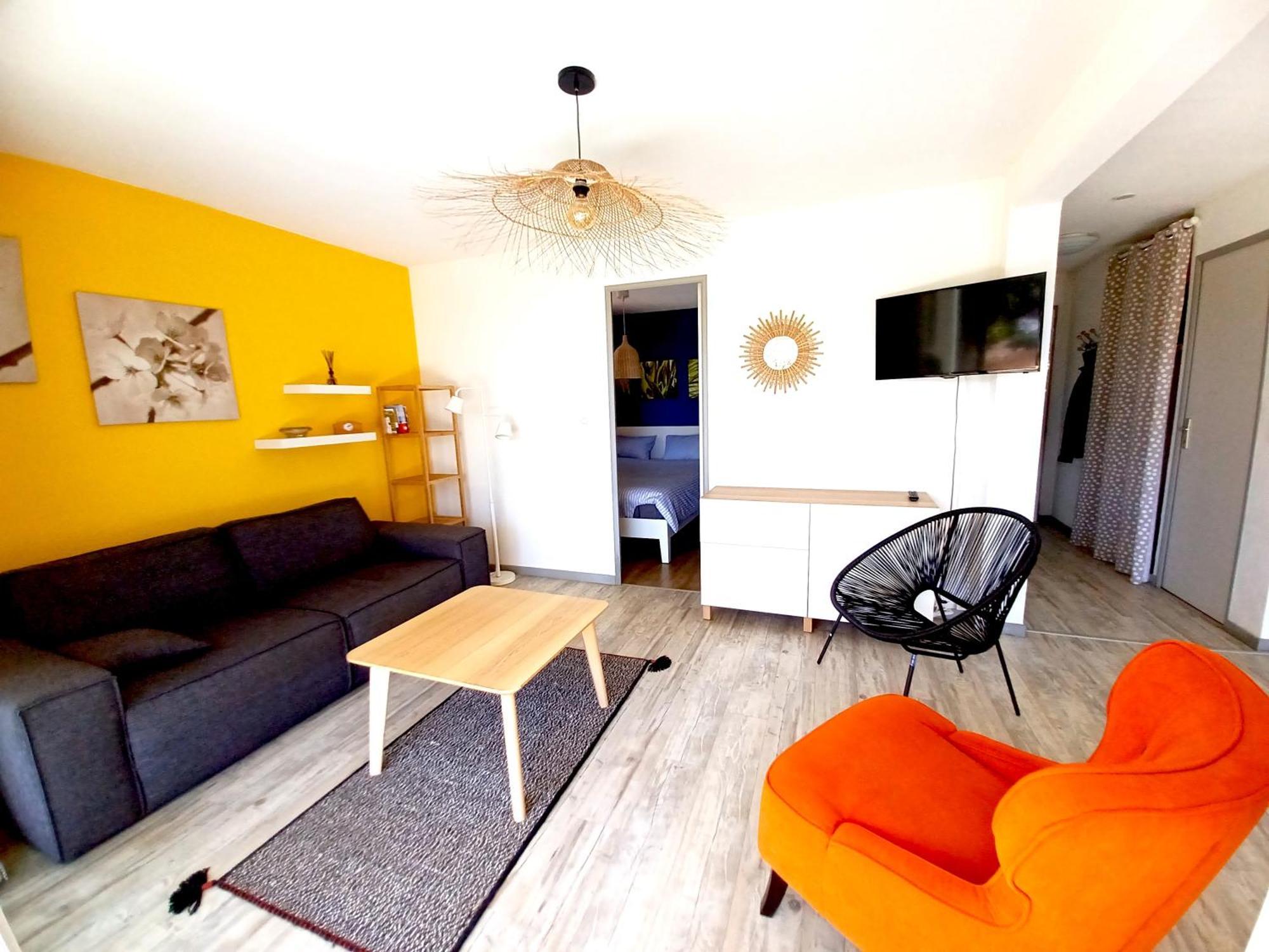 Plain-Pied Jardin 6 Personnes Clim Vue Mer Parking Wifi Terrasse Piscine Dans La Residence Saint-Pierre-la-Mer  Extérieur photo