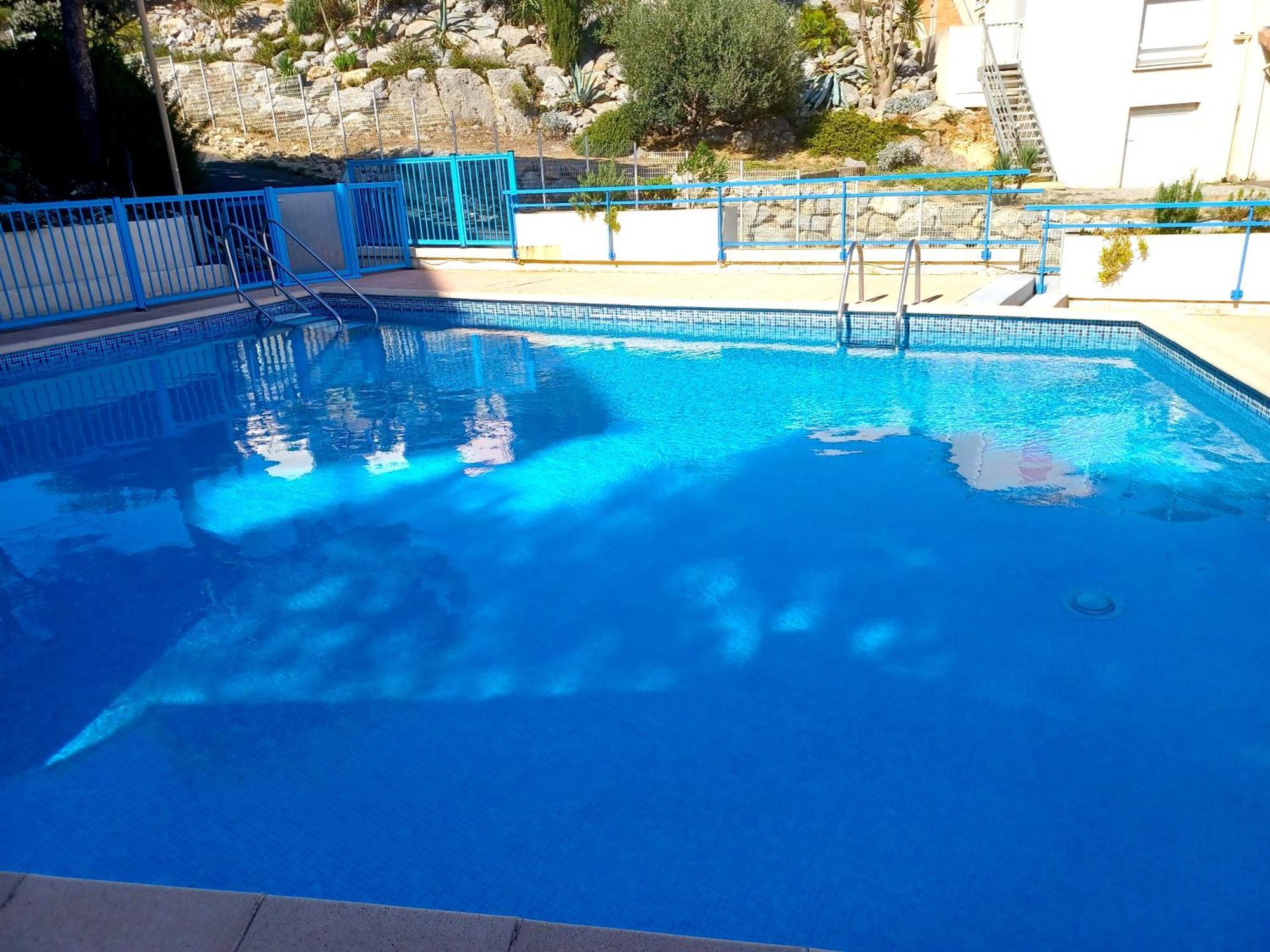 Plain-Pied Jardin 6 Personnes Clim Vue Mer Parking Wifi Terrasse Piscine Dans La Residence Saint-Pierre-la-Mer  Extérieur photo